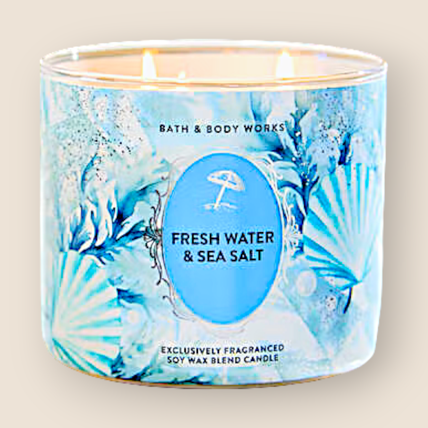 Bougie 3 mèches – Fresh Water & Sea Salt - Bath & Body Works