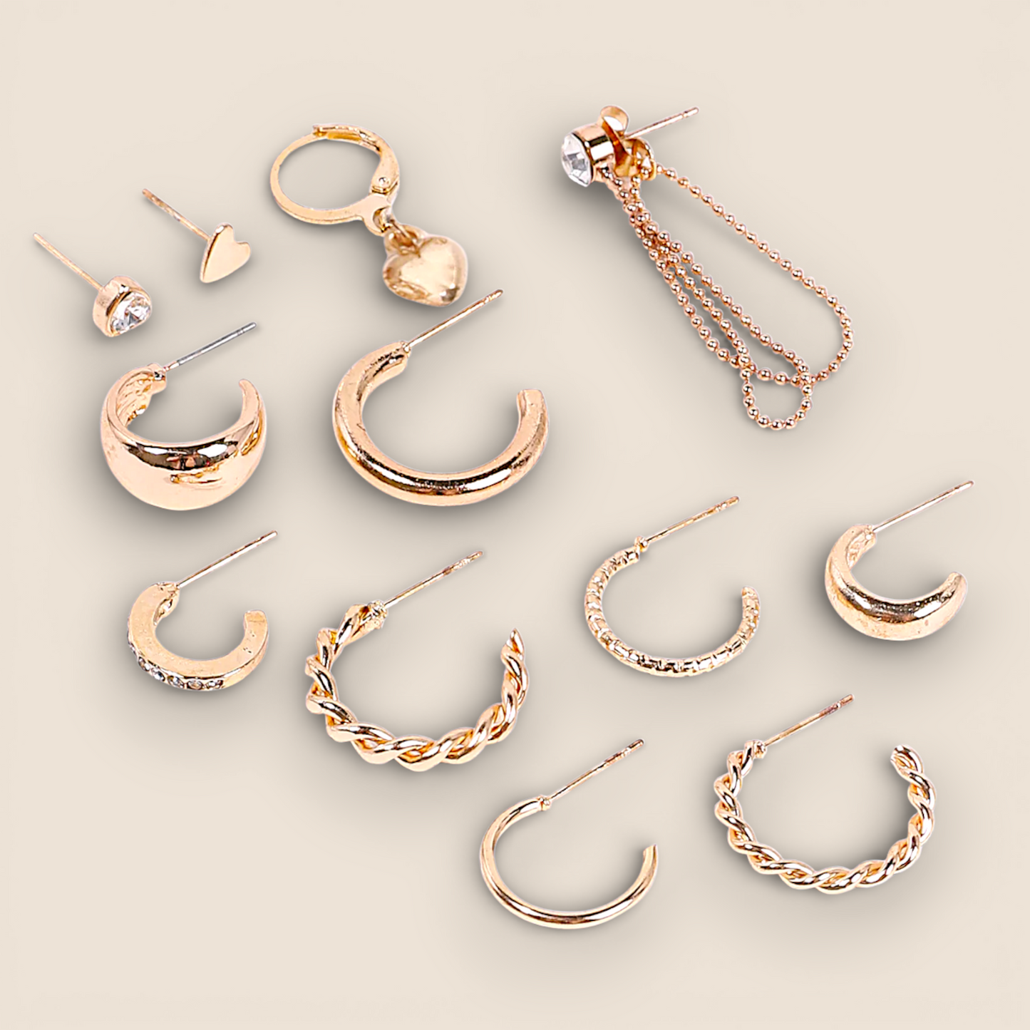 Ensemble Boucles d’oreilles multi-styles – Hypoallergènes