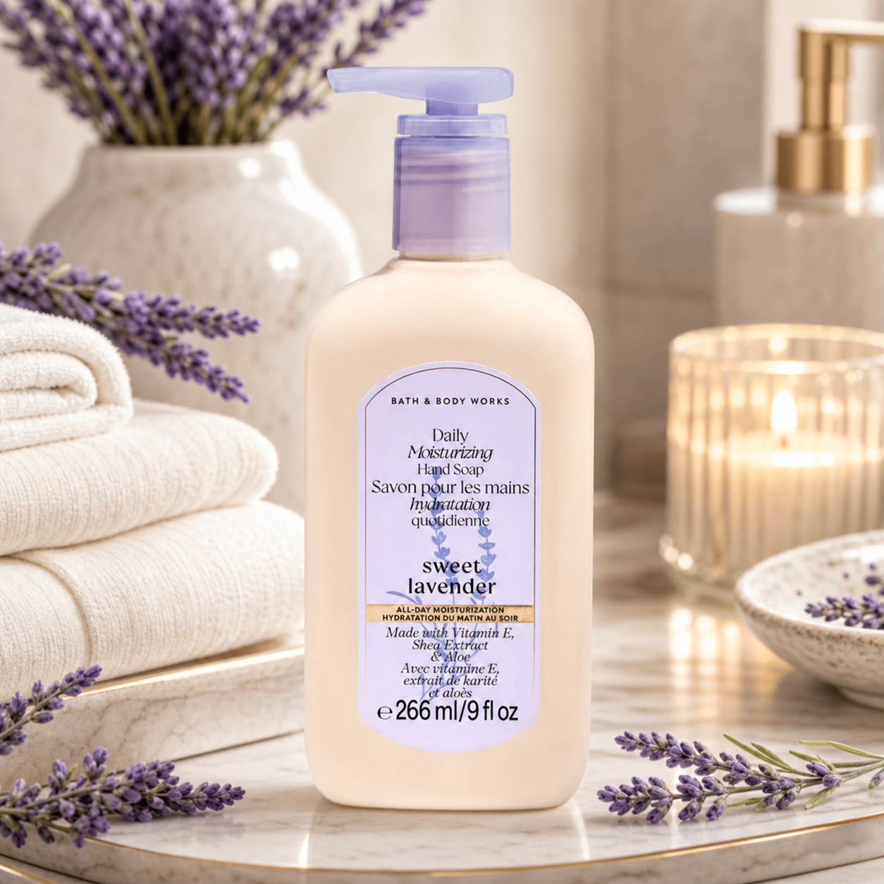Savon pour les mains hydratation quotidienne – Sweet Lavender – Bath & Body Works