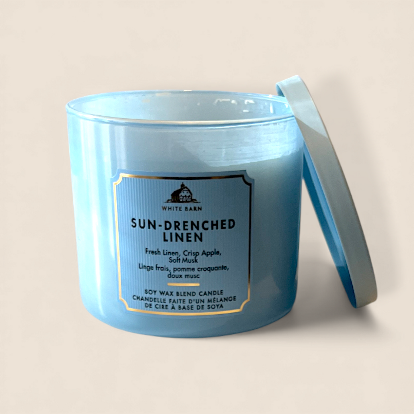 Bougie à 3 mèches - Sun-Drenched Linen - Bath & Body Works