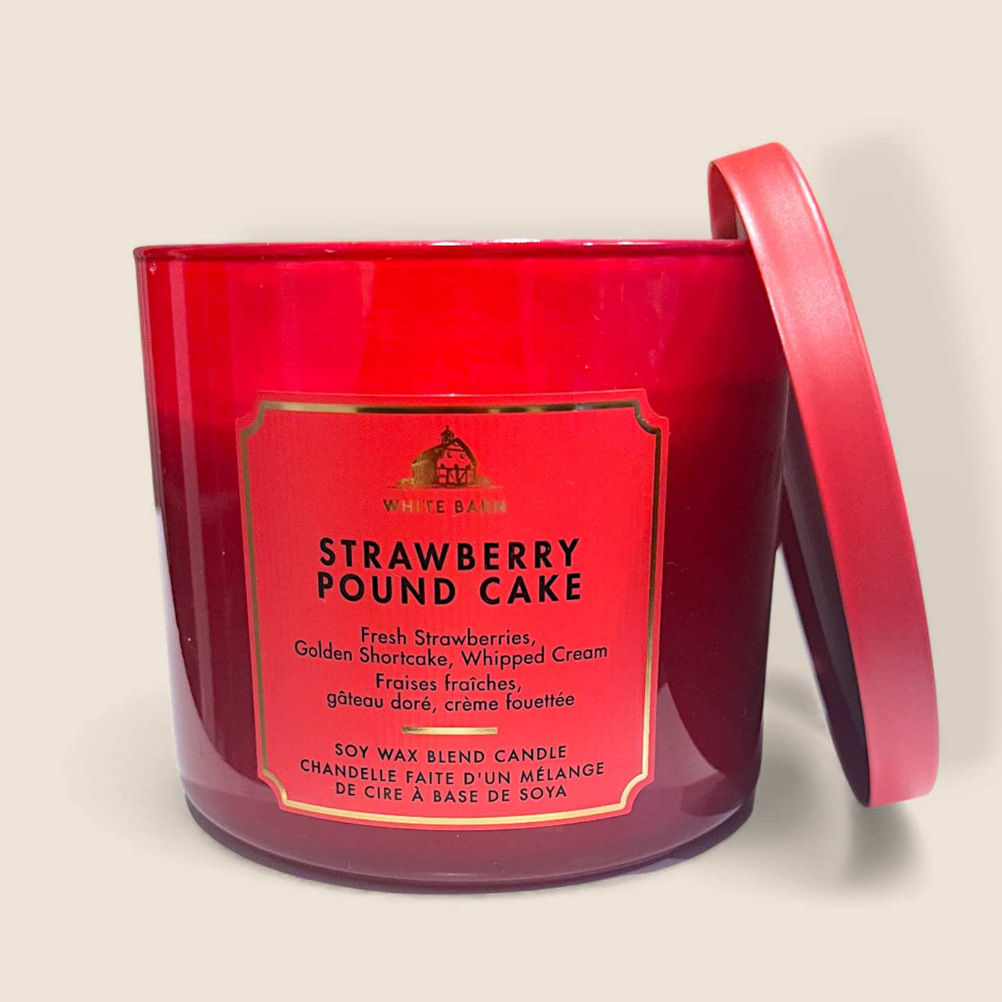 Bougie à 3 mèches - Strawberry Pound Cake - Bath & Body Works