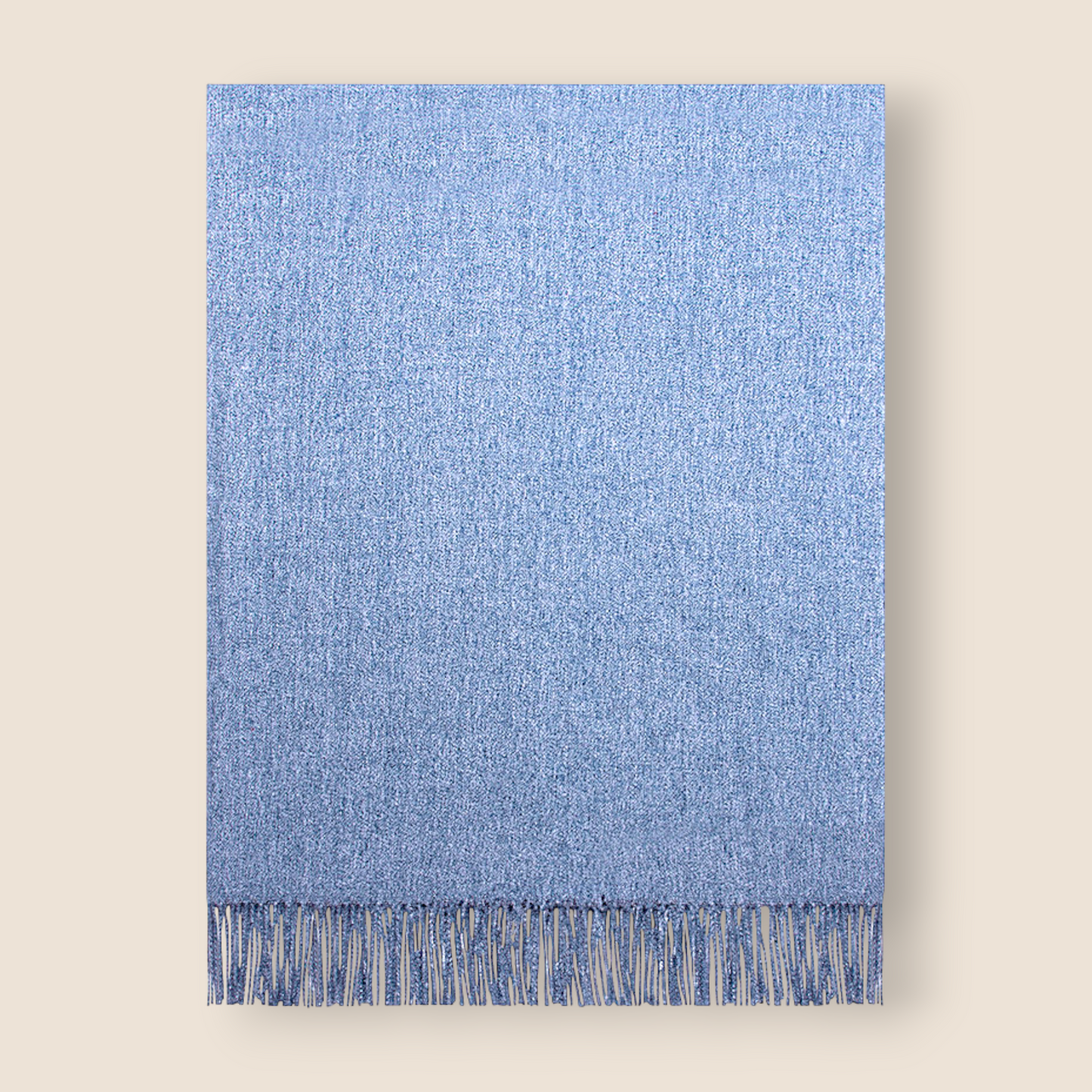 Jetée signature effet cachemire – Bleu ardoise doux