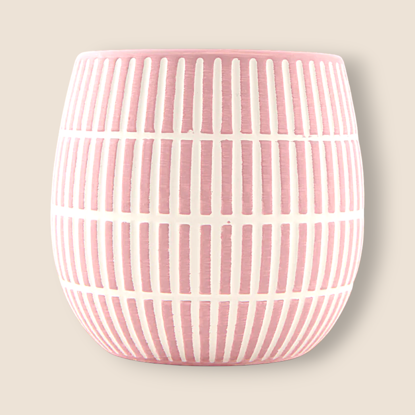 Bougie dans un jolie pot de céramique – Baies et prosecco rosé, 12 oz