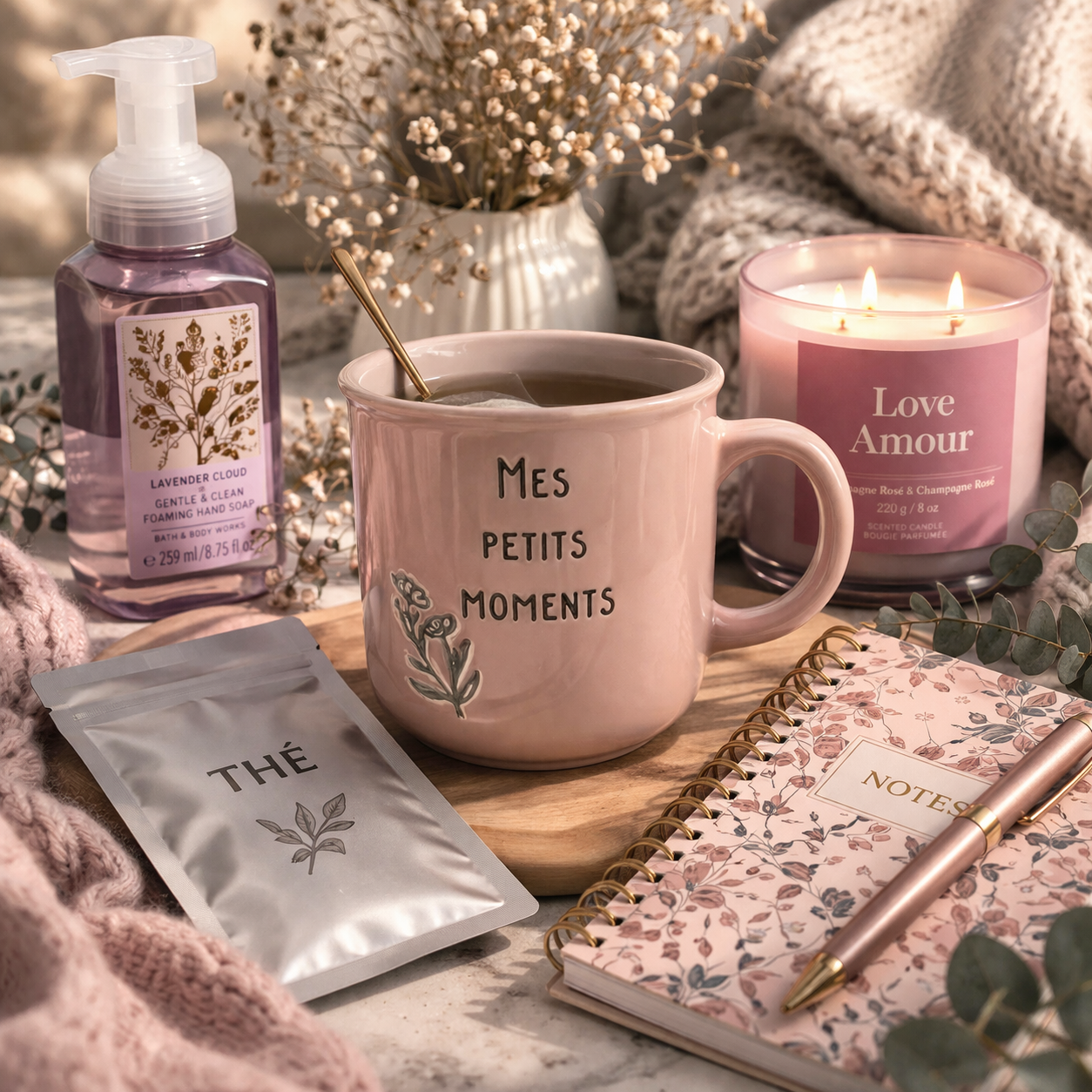 Tasse « Mes petits moments » – Rose