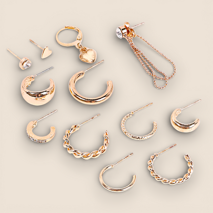 Ensemble Boucles d’oreilles multi-styles – Hypoallergènes
