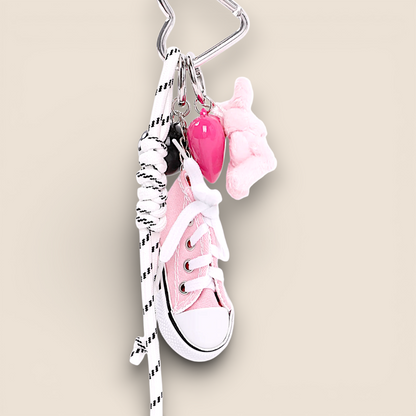 Porte-clés charms multi-styles – Rose clair