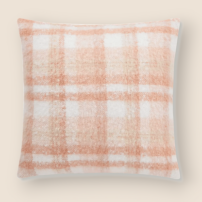 Coussin décoratif – Glimmer à carreaux roses
