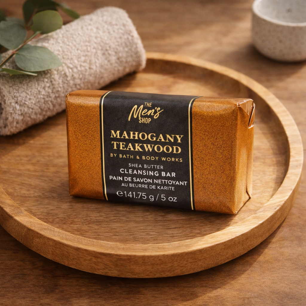 Pain de savon nettoyant beurre de karité – Mahogany Teakwood – Bath & Body Works