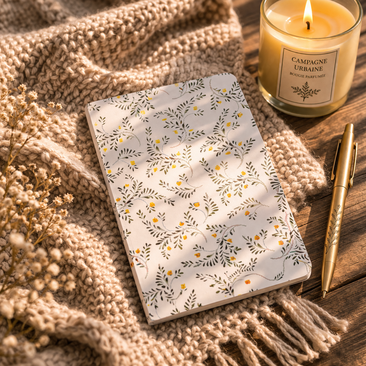 Carnet de notes – Collection botanique délicate - (4 visuels disponibles)