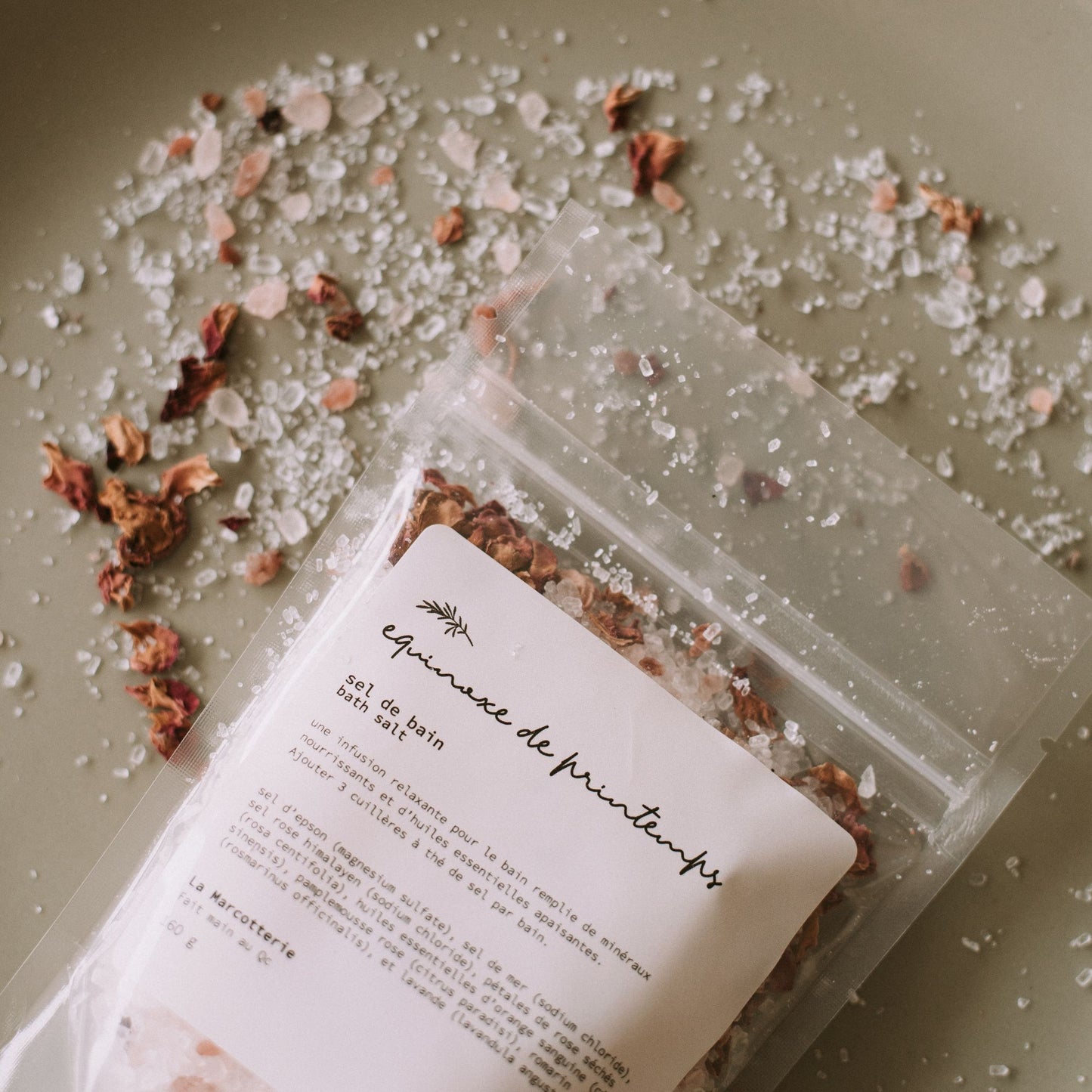 Sels de bain floral — Rituel apaisant 160 g | 10 à 11 bains
