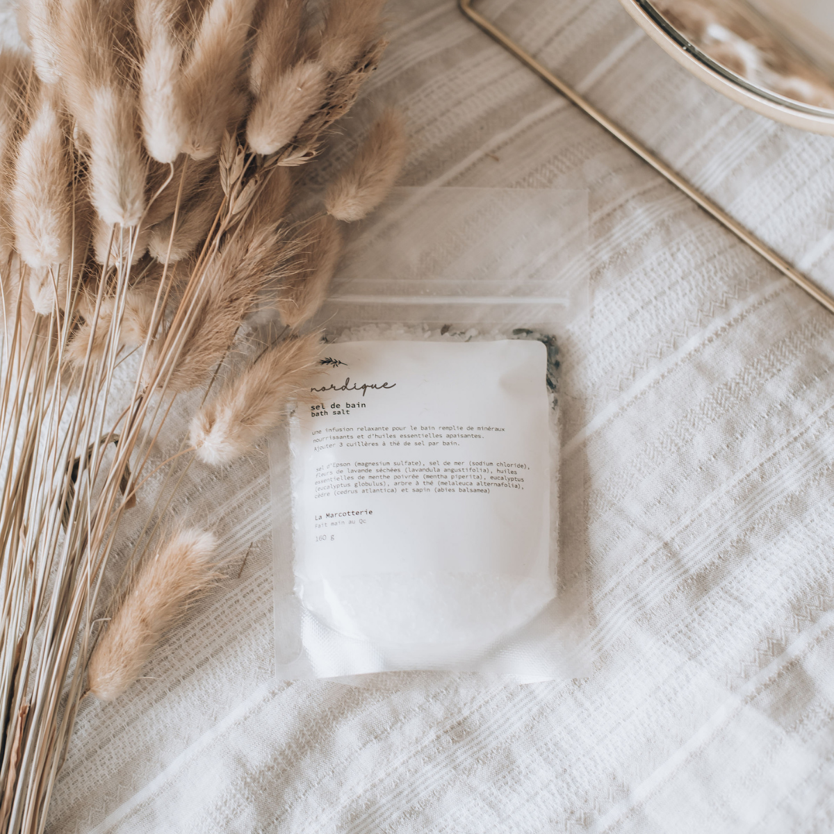 Sels de bain nordique — Rituel spa rafraîchissant 160g | 10 à 11 bains