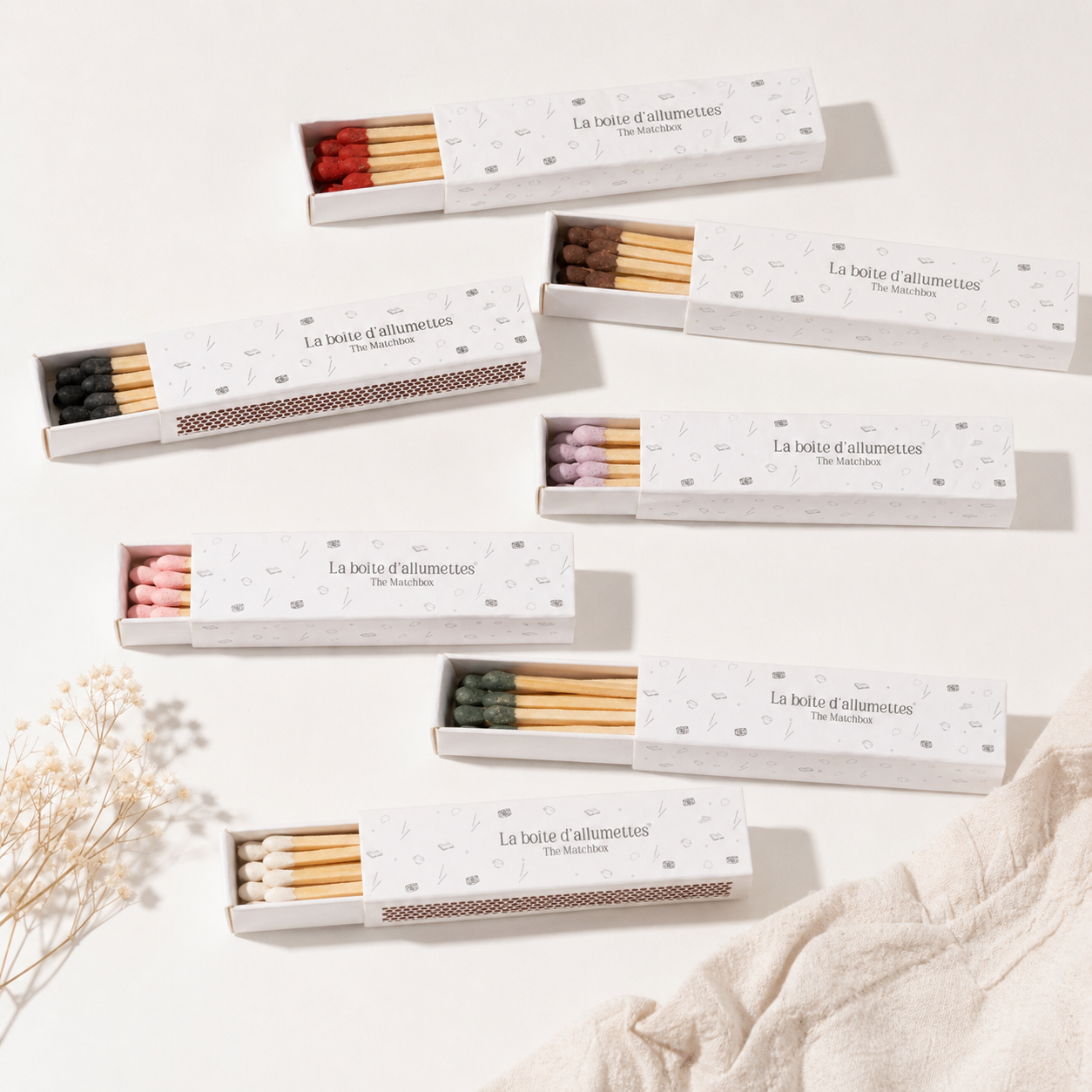 Boîte d’allumettes colorées - L'indispensable...(12 à 14 bâtonnets)
