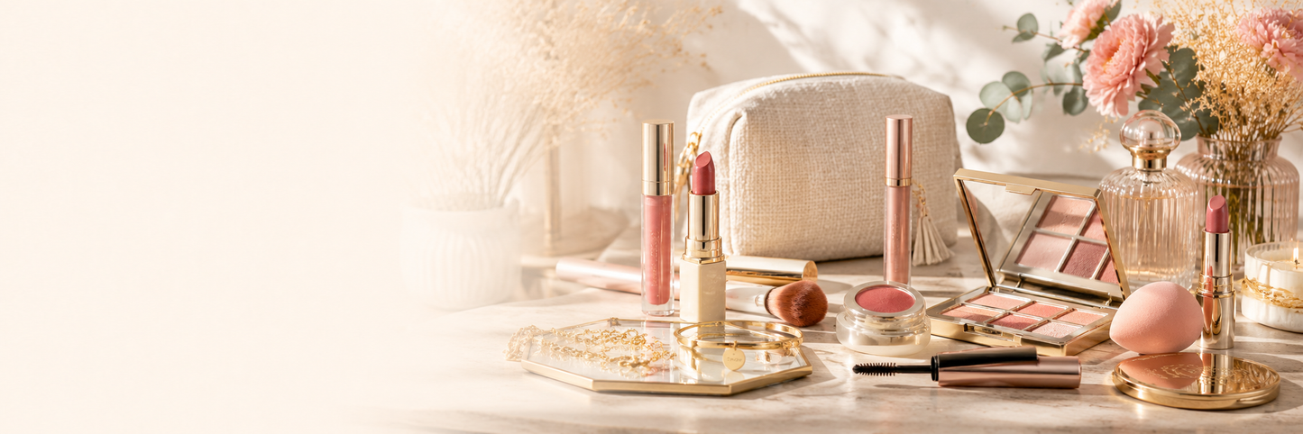 Section - Maquillage, bijoux & accessoires - Des essentiels beauté et petites touches raffinées pour illuminer le look et se sentir pleinement soi.