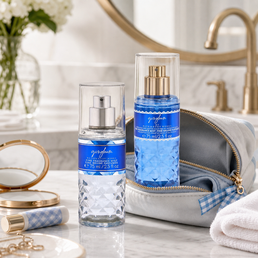 Fine bruine parfumée Gingham bleu – Format voyage - Bath & Body Works