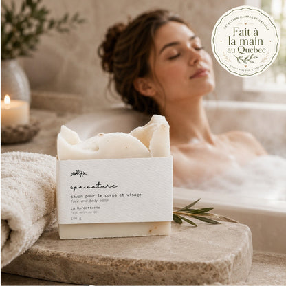 Savon fait à la main Spa Nature — Marjolaine, menthe poivrée & eucalyptus
