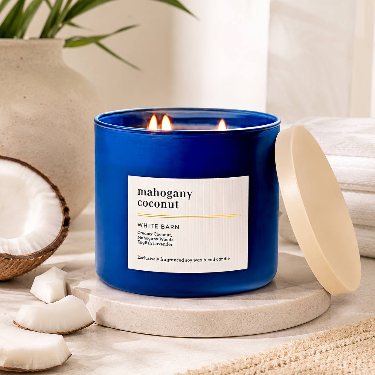 Bougie 3 mèches – Mahogany Coconut - Bath & Body Works
