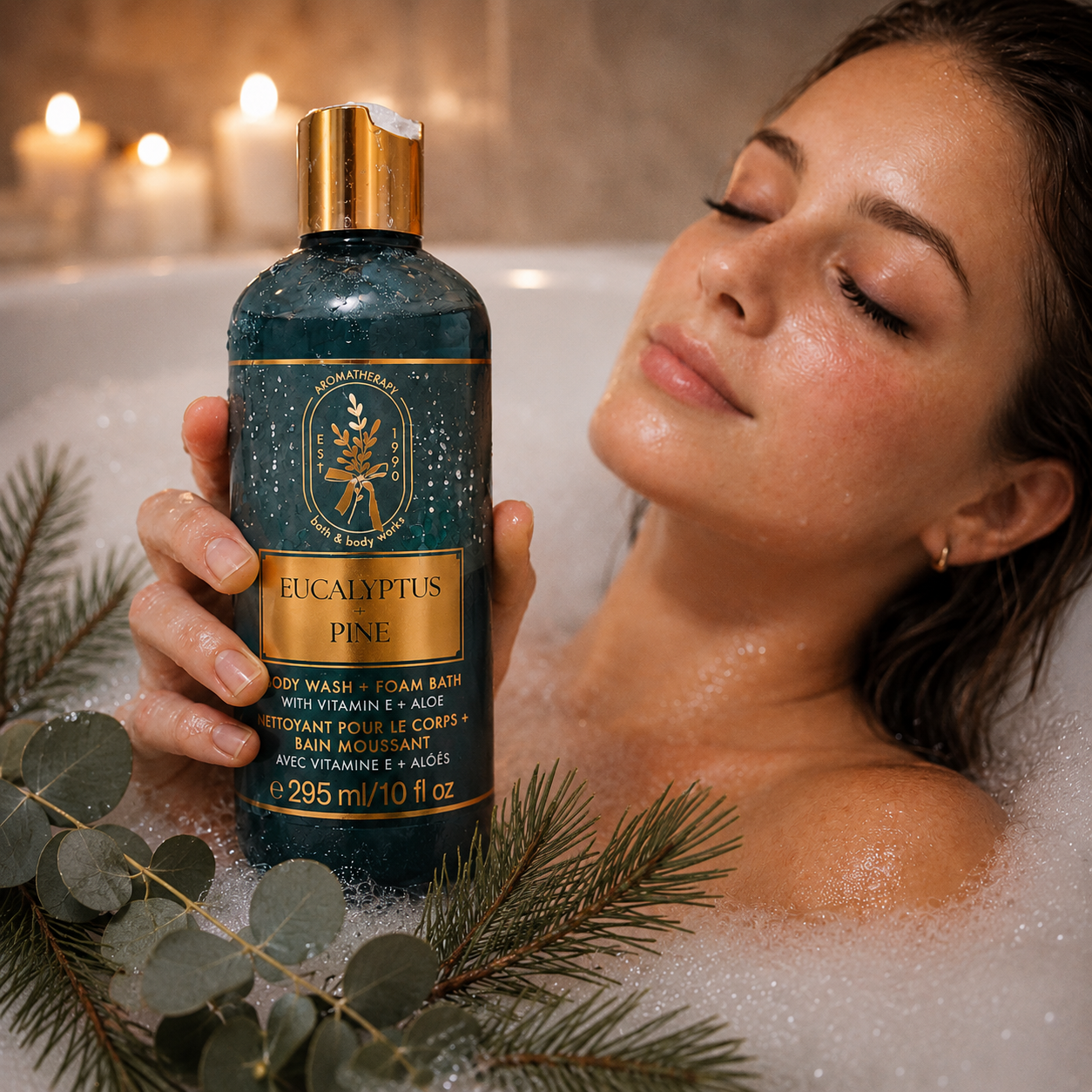 Nettoyant corps et bain moussant - Vitamine E & Aloès - Eucalyptus & Pine - Bath & Body Works