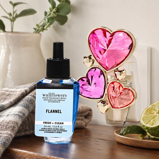 Veilleuse diffuseur Cœurs et fragrance Flannel – Bath & Body Works