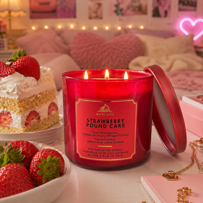 Bougie à 3 mèches - Strawberry Pound Cake - Bath & Body Works
