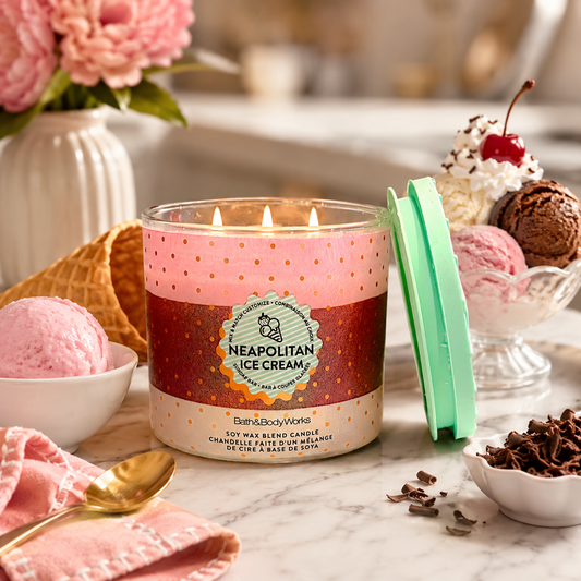 Bougie à 3 mèches -Neapolitan Ice Cream- Bath & Body Works