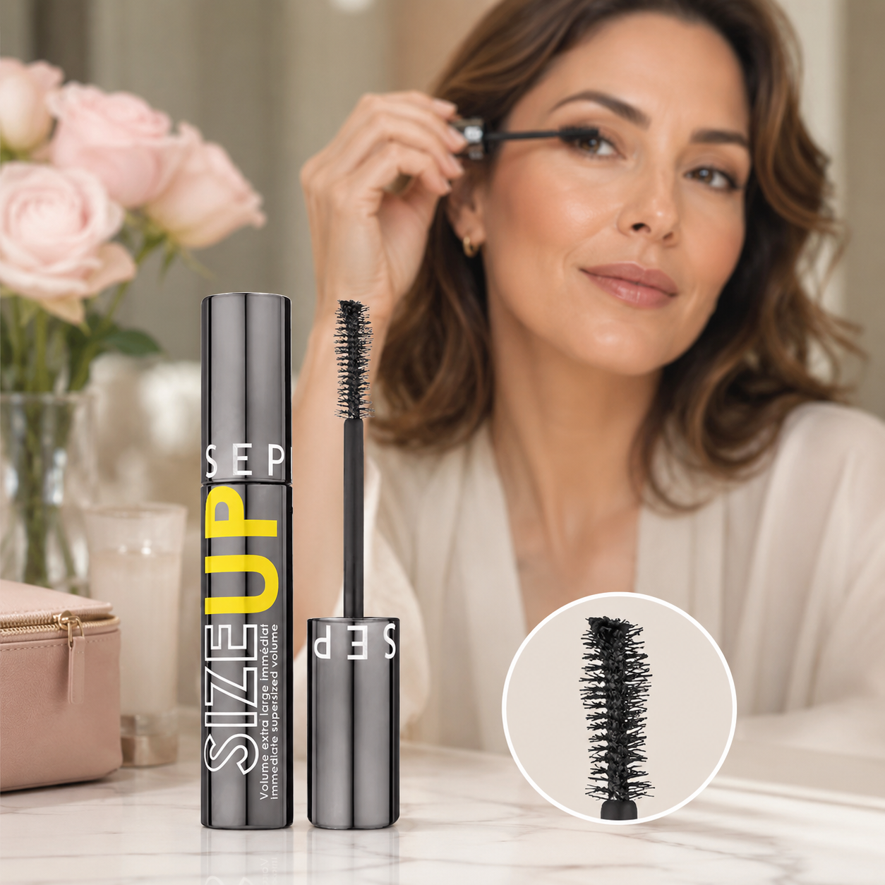 Mascara volume extra large immédiat-Ultra black - Sephora Collection.