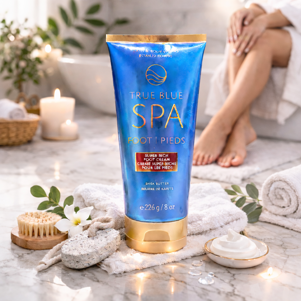 Crème super riche pour les pieds beurre de Karité True Blue SPA - Bath & Body Works