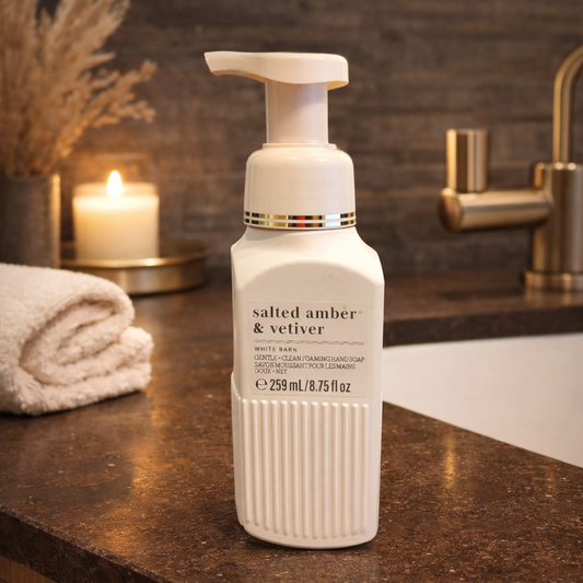 Savon moussant pour les mains doux & net - Salted Amber & Vetiver - Baths & Body Works