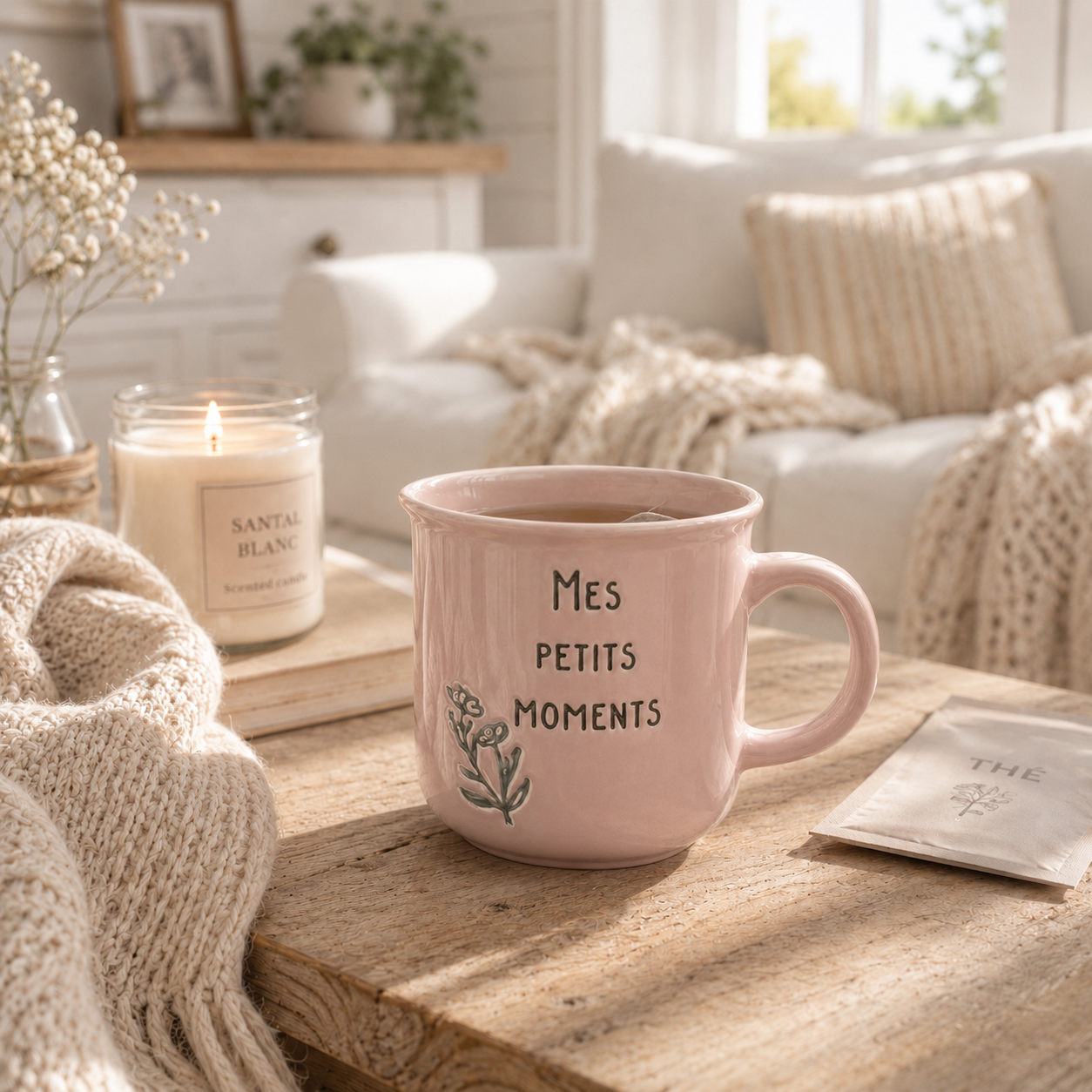 Tasse « Mes petits moments » – Rose