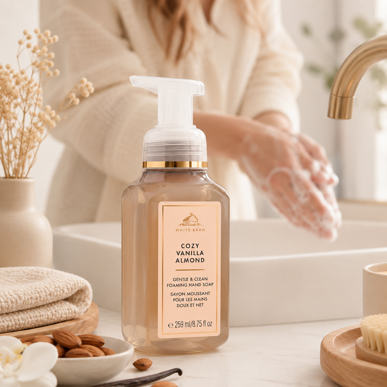 Savon moussant pour les mains doux & net - Cozy Vanilla Almond - Baths & Body Works