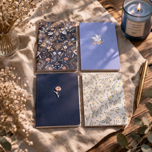 Carnet de notes – Collection botanique délicate - (4 visuels disponibles)