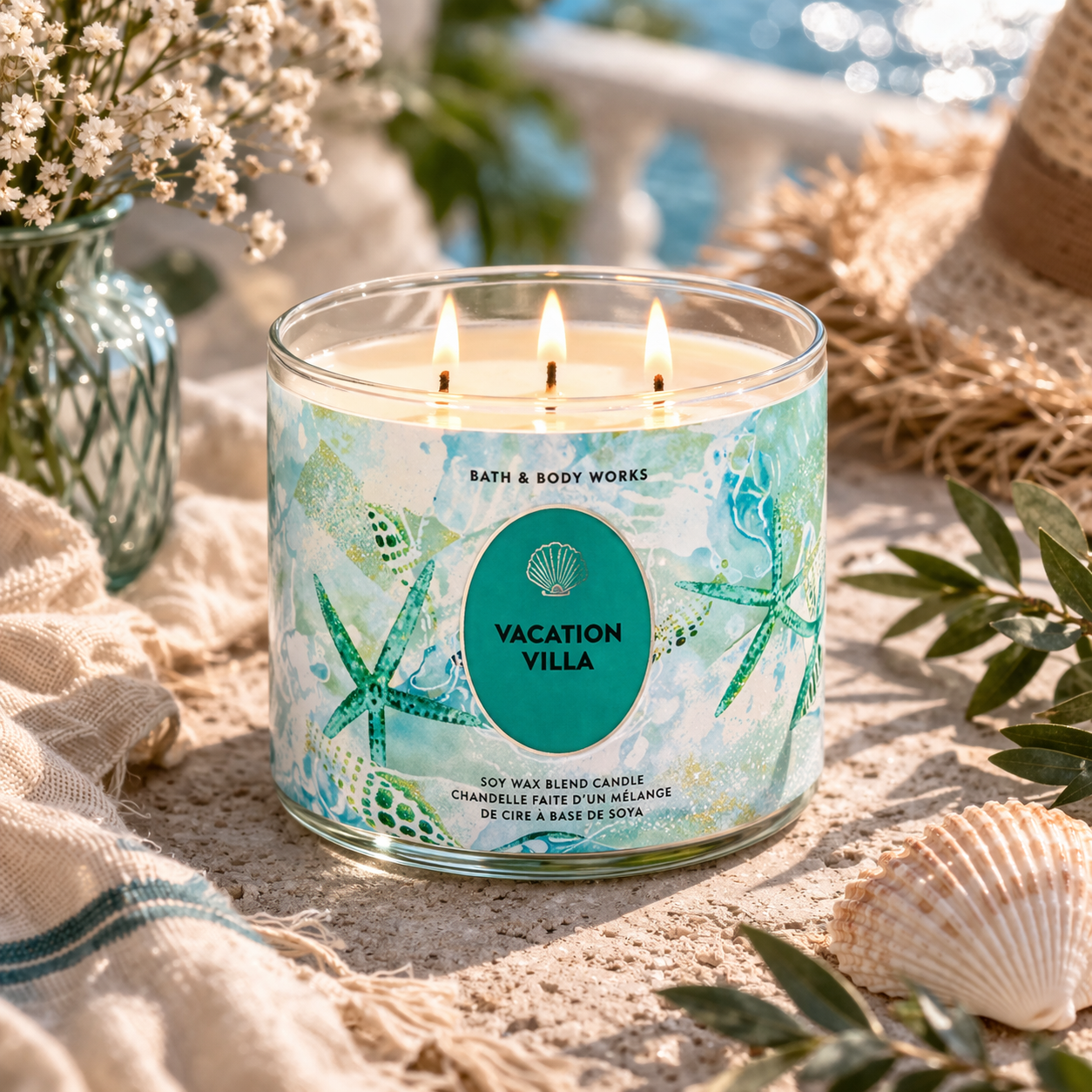 Bougie 3 mèches – Vacation Villa - Bath & Body Works