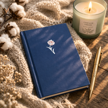Carnet de notes rigide Bleu nuit – Écriture & inspirations