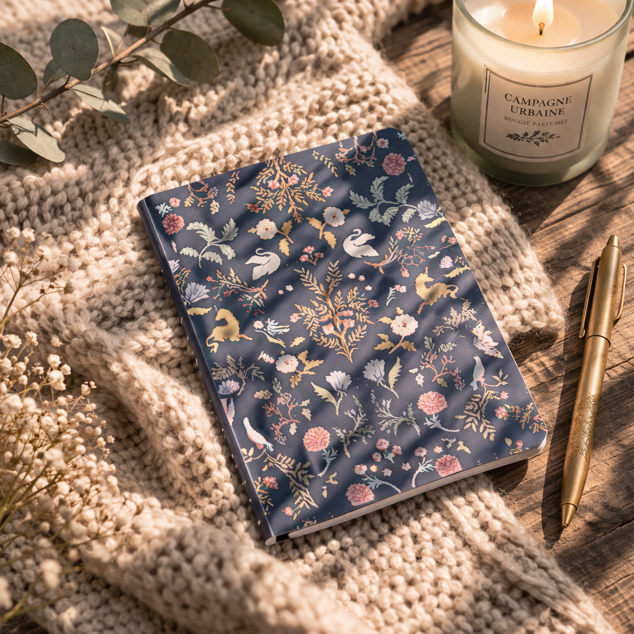 Carnet de notes – Collection botanique délicate - (4 visuels disponibles)
