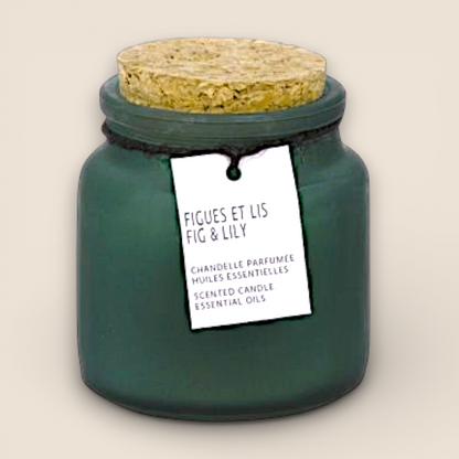 Bougie décorative en verre – Collection de 4 parfums disponibles
