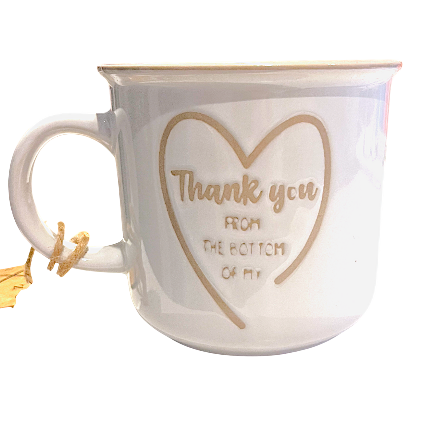 Tasse message bilingue – Merci du fond du cœur / Thank you from the bottom of my heart