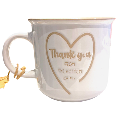 Tasse message bilingue – Merci du fond du cœur / Thank you from the bottom of my heart