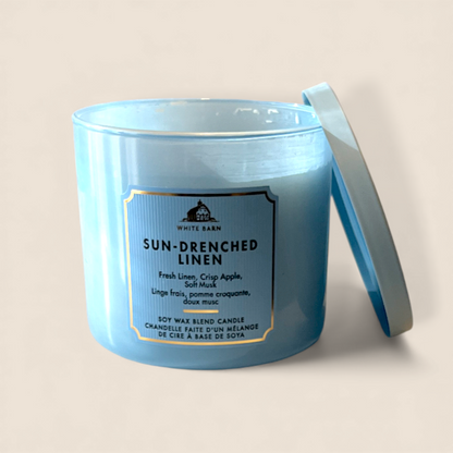 Bougie à 3 mèches - Sun-Drenched Linen - Bath & Body Works