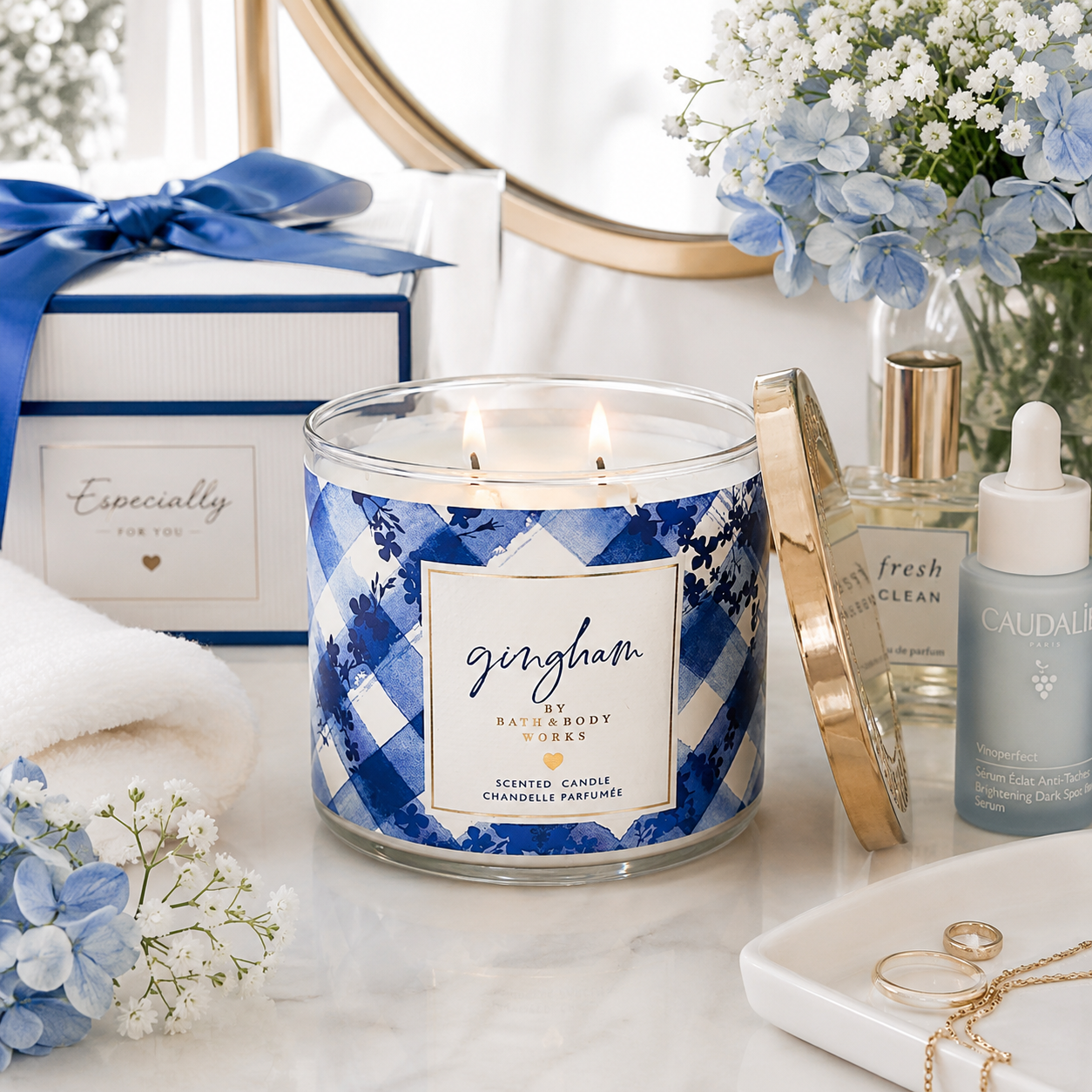 Bougie à 3 mèches - Gingham - Bath & Body Works