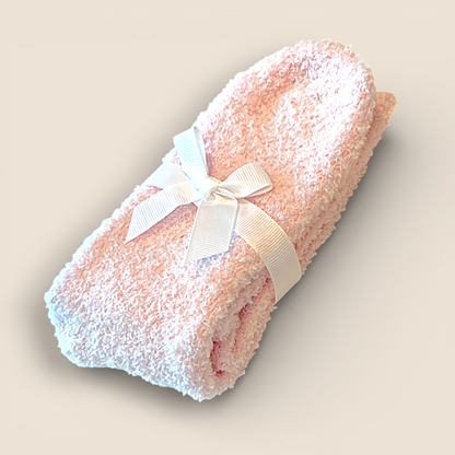 Bas confort peluche – Rose pâle