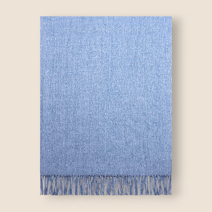 Jetée signature effet cachemire – Bleu ardoise doux