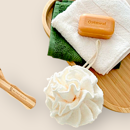 Houppettes de bain en bambou