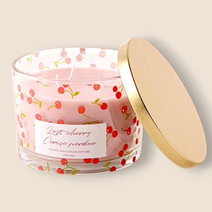 Bougie en pot de verre Cerise perdue – 12 oz