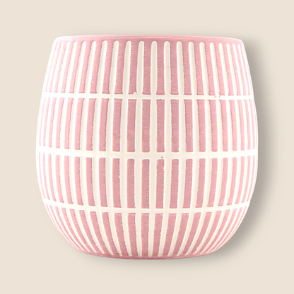 Bougie dans un jolie pot de céramique – Baies et prosecco rosé, 12 oz